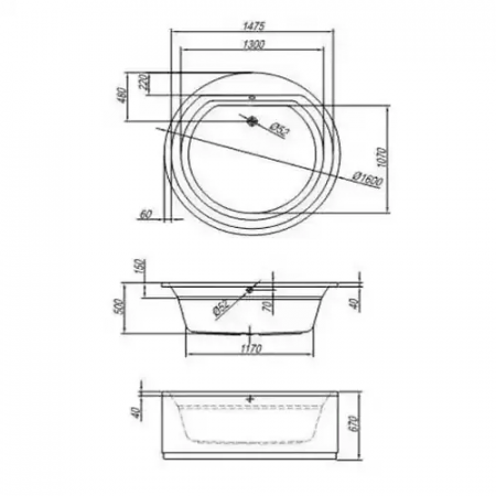 Ванна Kolpa san VIVO 160 BASIS (5380002) белый