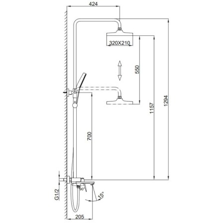 Душевые гарнитуры Frap F2487-3 золотистый