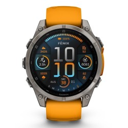 Спортивные часы Garmin fenix 8 AMOLED Sapphire 47 мм (010-02904-11) серебристый