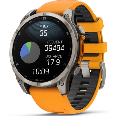 Спортивные часы Garmin fenix 8 AMOLED Sapphire 47 мм (010-02904-11) серебристый