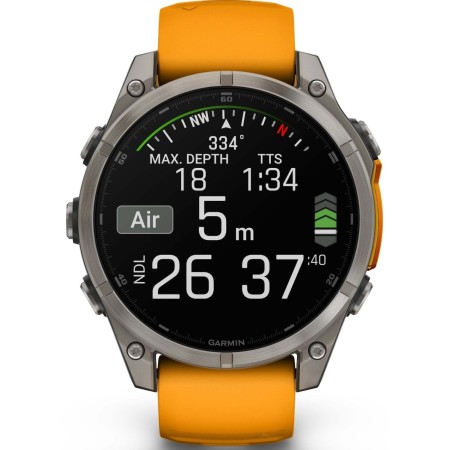 Спортивные часы Garmin fenix 8 AMOLED Sapphire 47 мм (010-02904-11) серебристый