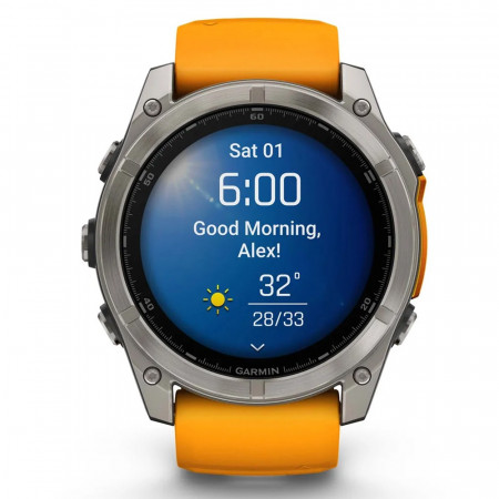 Смарт-часы Garmin fenix 8 51mm (010-02905-11) оранжевый (1 ремешок)