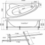 Ванна Triton Кайли 150х100 New (щ0000048090) белый