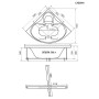 Ванна Triton Сабина Экстра 160х160 белый (БЕЗ НОЖЕК)