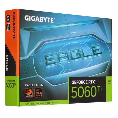 Видеокарта Gigabyte GeForce RTX 5060 Ti Eagle OC (GV-N506TEAGLE OC-16GD) 16 Гб черный
