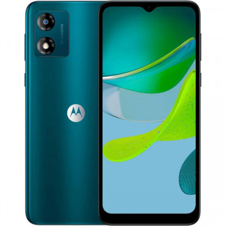 Смартфон Motorola Moto E13 (PAXR0003TN) 4 ГБ/64 ГБ зеленый (Aurora Green)