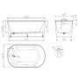 Ванна Creo Ceramique HD8621 (BA0008) белый