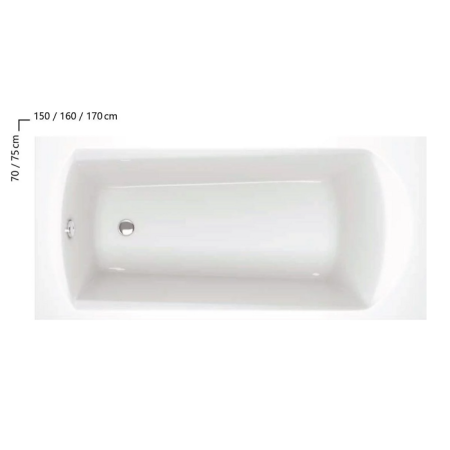 Ванна RAVAK Domino 150x70 (C641000000) белый