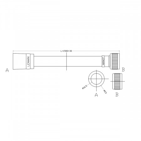 Шланг для душа Lemark TURN-FREE (LE8026P-White) белый