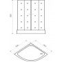 Душевая кабина Domani-Spa Fit 99 90x90 (4167003) белый