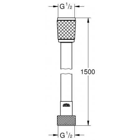 Шланг для душа GROHE Relexaflex TwistStop (28409002) хром