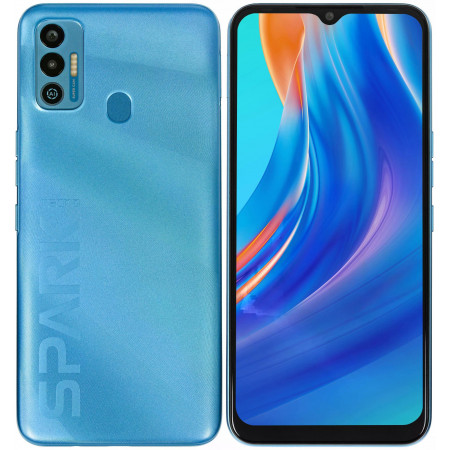 Tecno SPARK 7 (KF6n) (NFC) 4 ГБ/64 ГБ голубой (Morpheus Blue)