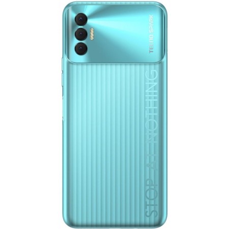Смартфон Tecno SPARK 8P (KG7n) (NFC) 4 ГБ/64 ГБ голубой (Turquoise Cyan)