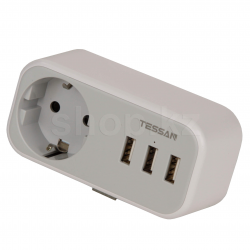 Сетевой фильтр Tessan TS-329 серый