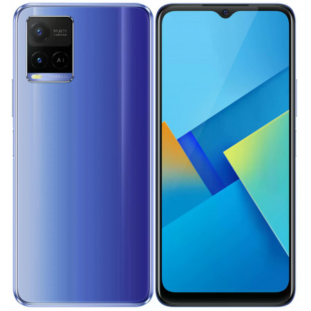 Смартфон Vivo Y21 (V2111) (NFC) 4 ГБ/64 ГБ синий (Metallic Blue)