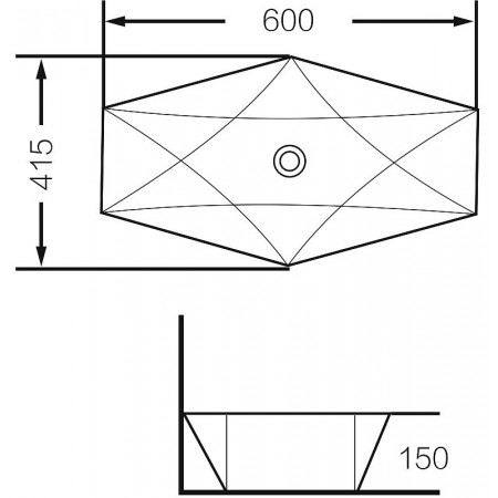 Раковина Grossman GR-3030 белый