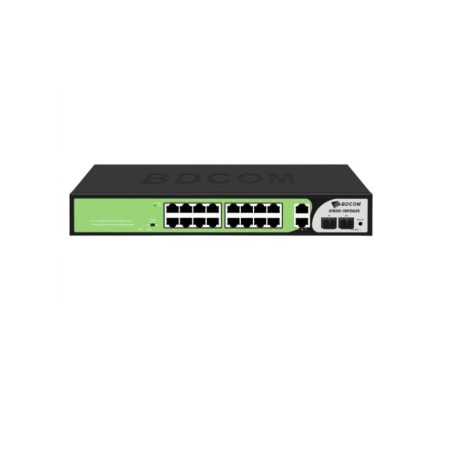 Коммутатор BDCOM S1500-16P2G2S черный