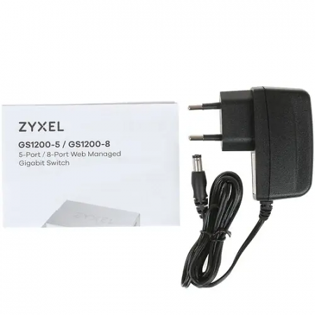 Коммутатор Zyxel GS1200-5HP (GS1200-5HPV2-EU0101F) белый