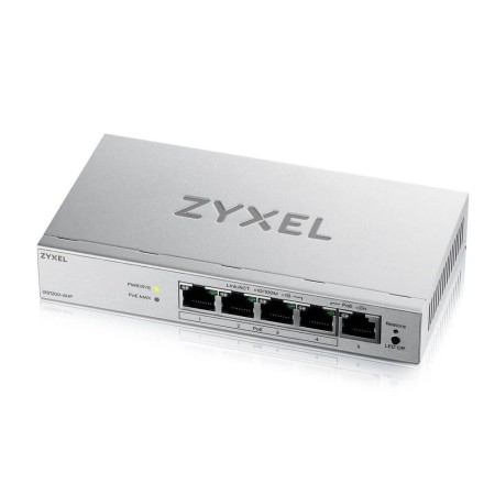 Коммутатор Zyxel GS1200-5HP (GS1200-5HPV2-EU0101F) белый