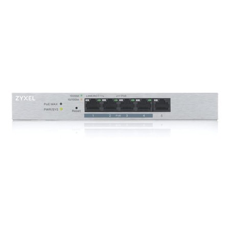 Коммутатор Zyxel GS1200-5HP (GS1200-5HPV2-EU0101F) белый
