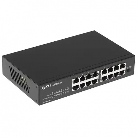 Коммутатор Zyxel GS1100-16 (GS1100-16-EU0103F) черный