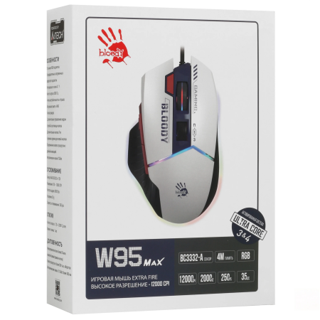 Мышь проводная A4Tech Bloody W95 Max Sports (W95-Max Sports Navy) белый