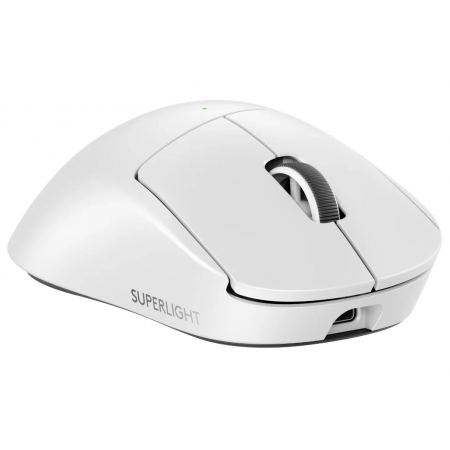 Мышь беспроводная + проводная Logitech PRO X SUPERLIGHT 2 DEX (910-007365) белый