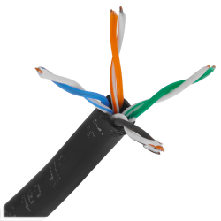Сетевой кабель SkyNet Light UTP CSL-UTP-4-CU-OUT черный