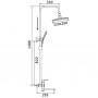 Душевая система Rose R2136F хром