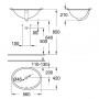Раковина Grohe bau ceramic 55 (39423000) белый