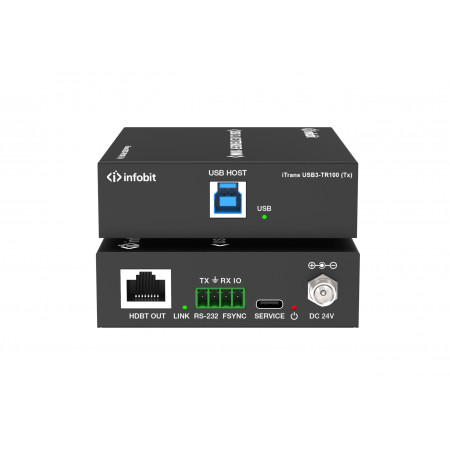 Аудио-удлинитель Infobit iTrans USB3-TR100 черный