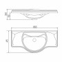 Раковина Aquaton Лаура 105 (1A706831LU010) белый