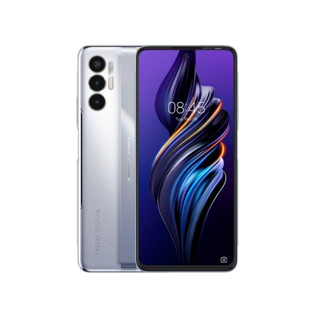 Смартфон Tecno Pova 3 (LF7n) (NFC) 6 ГБ/128 ГБ серебристый (Tech Silver)