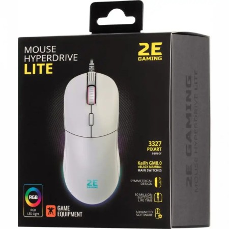 Мышь проводная 2E Gaming HyperDrive Lite (2E-MGHDL-WT) белый