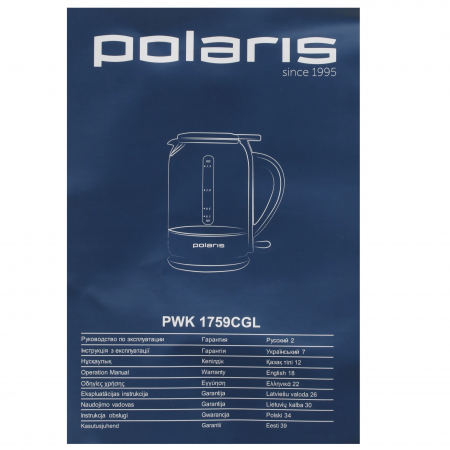 Чайник электрический Polaris PWK-1759CGL черный