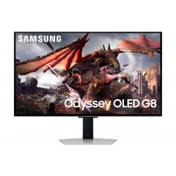 32" Монитор SAMSUNG Odyssey OLED G8 LS32DG800SIXCI серебристый
