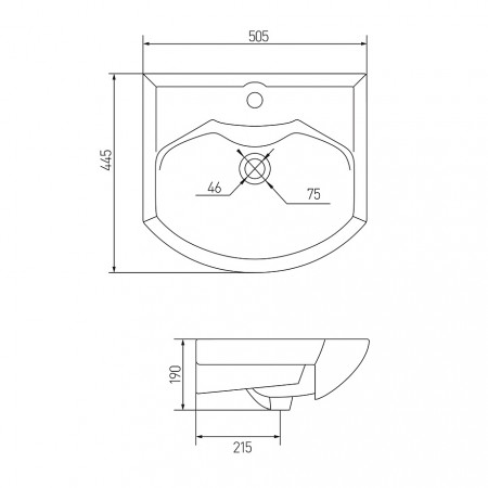 Раковина Aquaton Smile-50 (1WH207781) белый