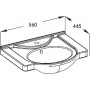Раковина Kirovit Капри 55 (Z0000008139) белый