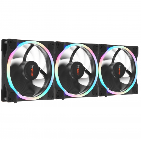 Вентилятор Bequiet! Light Wings LX 140mm PWM high-speed Triple-pack (BL130) Чёрный