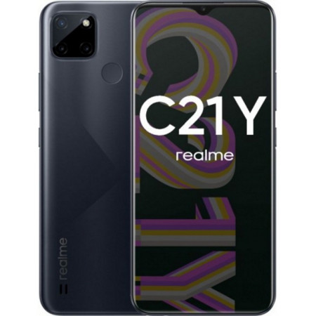 Смартфон realme C21Y (RMX3261) (NFC) 4 ГБ/64 ГБ черный (Black)