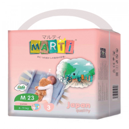 Подгузники Marti M23 розовый