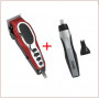 Машинка для стрижки волос Wahl Close Cut Pro + Wahl Nose trimmer 20105.0465 + 05546-216 красный