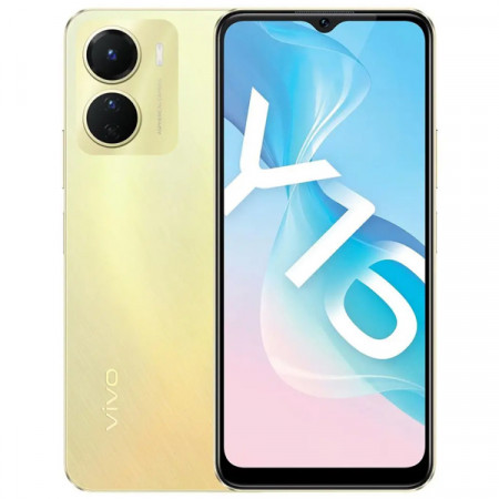 Смартфон vivo Y16 (V2204) 3 ГБ/32 ГБ золотой (Drizzling Gold)
