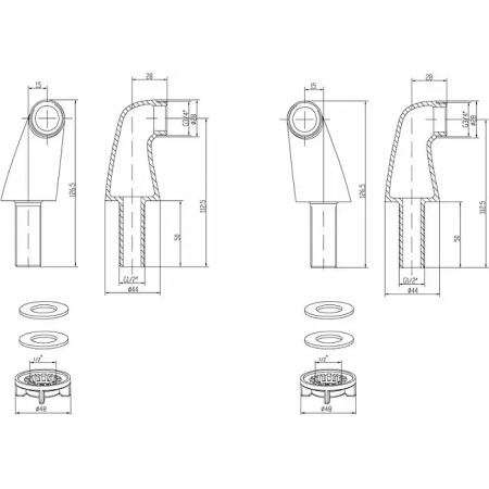 Комплект переходников — Lemark — LM8556BR — (LM8556BR) — бронза
