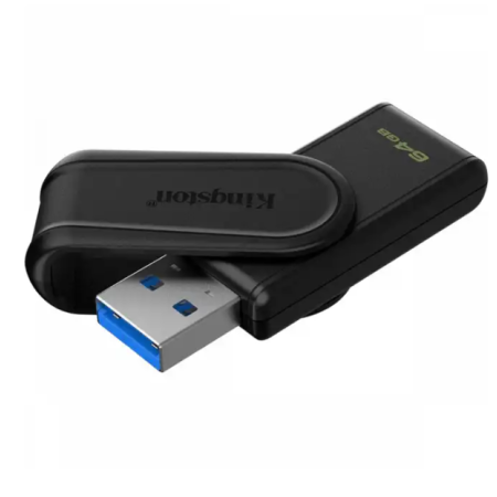 64 ГБ USB Флеш-накопитель Kingston DataTraveler Exodia S (DTXS/64GB) черный