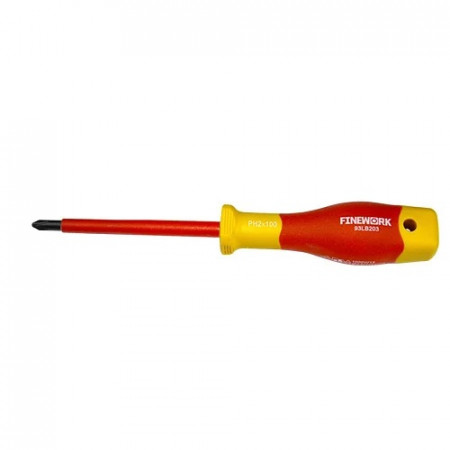 Отвертка крестовая FINEWORK 93LB202 красный