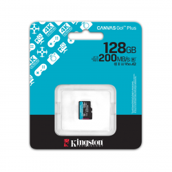 128 ГБ Карта памяти Kingston Canvas Go Plus MicroSDXC (SDCG4/128GBSP) черный