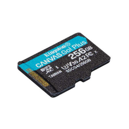 256 ГБ Карта памяти Kingston Canvas Go Plus microSDXC (SDCG4/256GBSP) черный