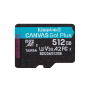 512 ГБ Карта памяти Kingston Canvas Go Plus microSDXC (SDCG4/512GBSP) черный