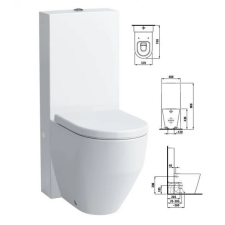 Бачок для унитаза Laufen UNIVERSAL (8286610008811) белый